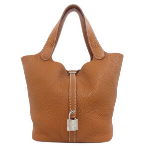 Hermes Hermès Picotin Lock MM Gold and Silver Hardware Handbag, Taurillon, Wo...